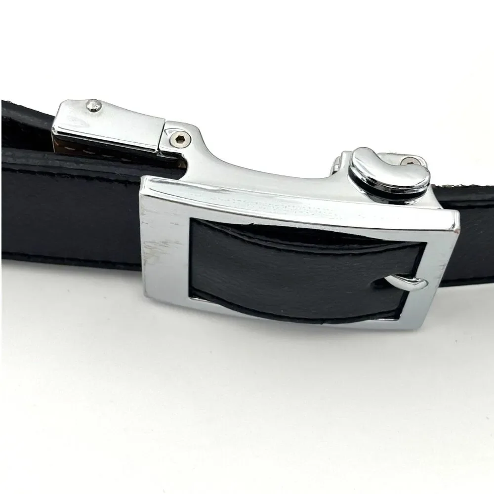 Nexbelt Men's Classic Ebony Dress Ratchet Belt 1 3/8-Cut to 36